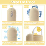 Ice Roller for Face and Eyes Silicone Ice Mold, Cooling and Firming Facial Skin Ice Roller Leak-Proof Reusable Facial Care Tool