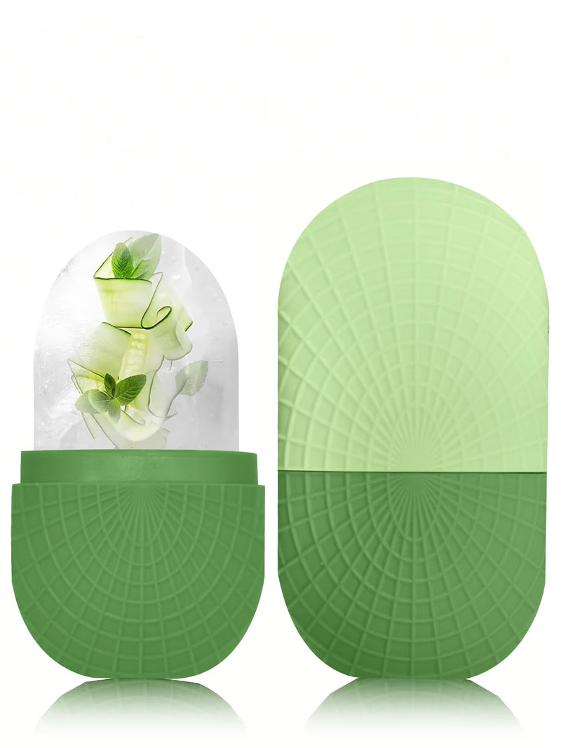 Ice Roller for Face and Eyes Silicone Ice Mold, Cooling and Firming Facial Skin Ice Roller Leak-Proof Reusable Facial Care Tool